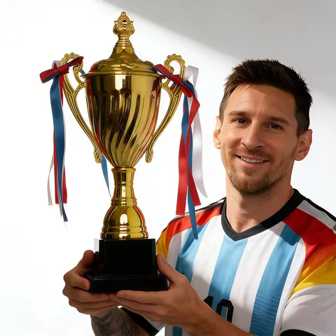 Metal Gold Trophy Cup Tournament Championship Trophy Award Versatile Awards for Soccer Basketball Go