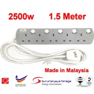 [ SIRIM ] UMS Trailing Socket Extension Extention Plug Adaptor Adapter 3 4 5 Way Gang 8513-N 8413-N 
