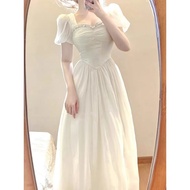 Gaun Pesta Mewah Elegan /long dress warna putih/long dress kondangan