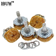 RS25 Rotary Band Switch 1P11T 2P4T 2P5T 2P6T 3P3T 3P4T 4P3T with Mounting Screw & Washer