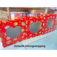 BESTSELLER HEART CLOSED TART BOX 24x24/26x26/28x28/30x30 contains 10 pcs /pacK