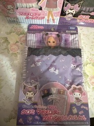 Sanrio melody & kuromi 床被枕頭 licca 娃娃床被鋪