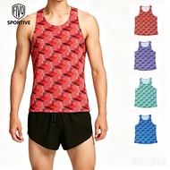 Mens Tank Top Runnning Fitness Shirt Guys Athlete Track Field Singlet Vest