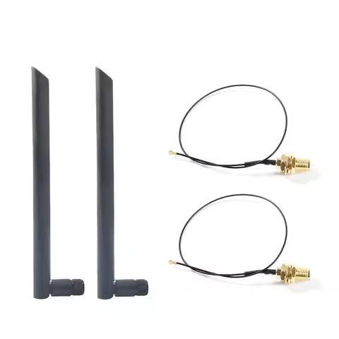 NEW Dual band 5dbi Wireless WiFi Antenna RP-SMA + MHF4 Pigtail Cable for NGFF M.2 Card Intel AX210 A