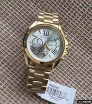 Chris代購 Michael Kors 經典手錶 金色金錶 銀白面盤 男錶女錶 多功能腕錶 MK6266