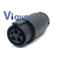 EVSE EV Adaptor 32A J1772 Type 1 to Type 2 Plug EV Adapter, Electric Cars Vehicle Charger Charging C