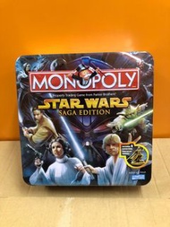有貨不用問 絕版STAR WARS星球大戰MONOPOLY大富翁 SAGA EDITION鐵盒版 內有1.5寸 TOKEN 棋子DIECAST FIGURE 金屬公仔 注意內容及交收安排 不議價(HA