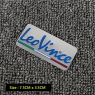 Leo Vince Metal 3D Heat-resistant Motorcycle Exhaust Pipe Decals Sticker