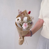 美好時光 | 甜筒花束、永生乾燥花束、DIY手作材料包