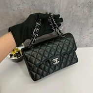 Chanel CF23 黑銀荔枝牛
