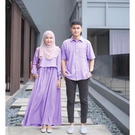Alwa Termurah Nino Couple Gamis Dan Kemeja Fashion Muslim Wanita Bj