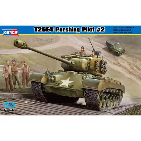 Hobbyboss 82427 1/35 US T26 T26E4 Pershing Pilot #2 Heavy Tank Vehicle Hobby Craft Plastic Model Bui