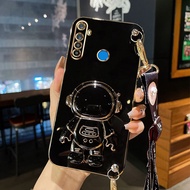 AnDyH Long Lanyard Casing For OPPO Realme 5 5i 6i 5S C3 Phone Case OPPO Realme XT Cute Astronaut Des