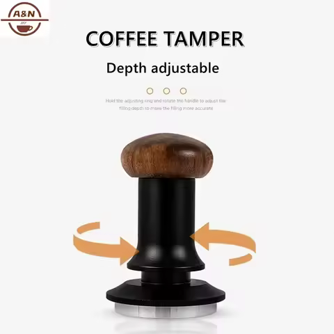 ‌51/53/58mm 30lbs Spring-Loaded Calibrated Espresso Tamper – 304 Stainless Steel