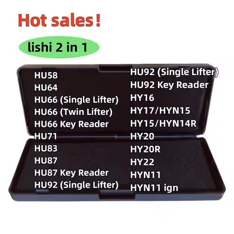 lishi 2 in 1 HU58 HU64 HU66 HU92 single lifter HU71 HU83 HU87 reader HY22 HY204 HYN11 IGN HY15 HYN14