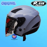 HELM HALF FACE Terbaru R-SIX KIRANA Solid-Helm Dewasa Pria/ Wanita-Helm SNI-Helm Hijab friendly