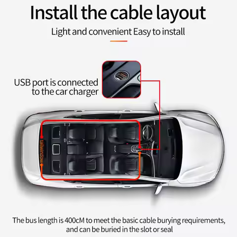 2Pcs LED Car Dynamic Devil Eye Light Sticker USB Car Decoration Devil Eye Light Car Windshield Demon