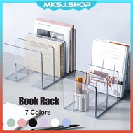 Desktop Book Rack Table Books Stand Holder Bookend Organizer Plastic Bookshelf Desk Book Shelf Rak Buku Meja Rak Kayu