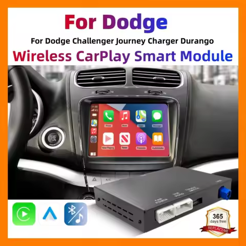 Wireless CarPlay Android Auto retrofit kit decoder box for Dodge Challenger Journey Charger Durango