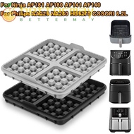 BETTER-MAYSHOW 1pcs Waffle Baking Mold, Square Reusable Air Fryer Waffle Maker, Silicone Waffle Moul