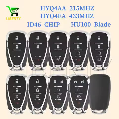 Ly HYQ4AA HYQ4EA 315/433MHZ ID46 Chip Car Remote Key For Chevrolet Malibu Cruze Spark Camaro Equinox