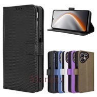For Tecno Pova 7 4G Case Flip PU Leather Wallet Card Slot Phone Cover For Tecno Pova7 4G LJ6 Case St