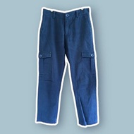 plain-me / 男裝 COP系列 六口袋 修身直筒長褲 深藍 二手