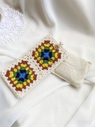 【好日手作】 春日爛漫手工編織祖母格花紋香氛熱敷袋