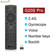 SC【ready stock】G20S PRO Voice Remote Wireless Replacement Remote Keyboard With 6 Axial Gyroscope IR Learning Air Fly Mouse Compatible For Android H96 MAX TV Box