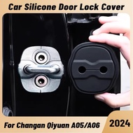 For CHANGAN QIYUAN A05 AO6 2024 Car Door Shock Absorber Door Lock Protector Silicone Auto Door Lock 