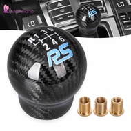 [Menolana] Carbon Fiber Gear Shifter Knob 6 Speed Shifter Level Handle for Ford Focus Mk3 Car Interi