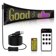 Vehicle-mounted Flexible Display Screen LED Soft Screen APP Bluetooth LED Advertising Screen Rear Wi
