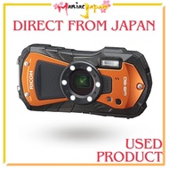 [ Used Camera from Japan ] RICOH WG-80 ORANGE Ricoh Full-scale Waterproof Digital Camera 14m Water Resistance (2 Hours Continuous) 1.6m Shockproof Dustproof -10°C Cold Resistant Toughness Body Active in the Outdoors With CALS Mode Active in a wide range o