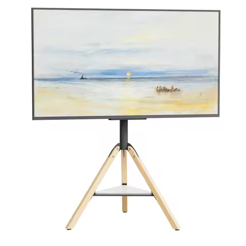Tripod Easel Floor TV Stand Height Adjustable Swivel Corner TV Mount for 40-75 Inches LCD LED Screen