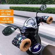 Winter Motorcycle Riding Gloves, Fur-Lined Motorcycle Riding Gloves