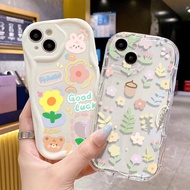 ⚡พร้อมส่ง⚡ดอกทานตะวัน เคสโทรศัพท์มือถือนิ่ม ขอบโค้ง For iPhone 11 13 12 14 15 Pro Max X Xs Max XR 7 