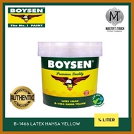 ¤ ⇨ ✮ BOYSEN LATEX HANSA YELLOW ¼LITER