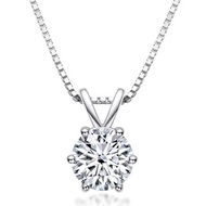 莫桑鑽純銀項鍊 附贈書