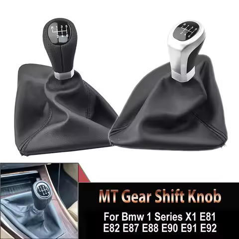 For BMW 1 Series E81 E87 E87Lci E88 E82 Shifter Lever 5/6 Speed Car Gear Shift Knob Gear Stick Handb