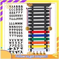 【W】Martial Arts Belt Display Rack Stand 12 Belts Karate, Bamboo Wood, Medal Hangers-Taekwondo, Jiu ,