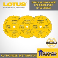 ORIGINAL LOTUS 10" 3PC COMBO PACK X1 Circular Saw Blade TCT Carbide Table Miter Saw LUTOS DIABLO