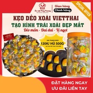 [500G] Vietthai Mango Gummy Candy, Peeled Fruit Gummy Candy, Mango Shaped Fruit Gummy Candy