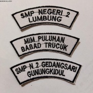 Embroidery Bet Embroidery School Location Size 8x2.8 CM Custom School Name Available in Many Colors 