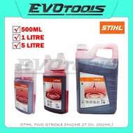 STIHL TWO STROKE ENGINE 2T OIL 500ML 1L 5L/MINYAK PELINCIR/2 STROKE LUBRICANT 2T OIL/MINYAK 2T OIL