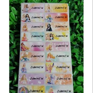 Barbie name Label sticker waterproof name Label