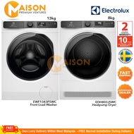 [Combo] Electrolux Inverter Front Load Washer 13KG EWF1343P5WC + Electrolux Heatpump Dryer 8KG EDH80
