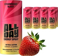 ALLDAY - Caffeine Spray, Promotes Focus and Energy - Pocket-size Energy Shot/Drink, Caffeine Gum and