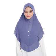 Habibi Noura Tudung Lateefa (Dusty Blue)