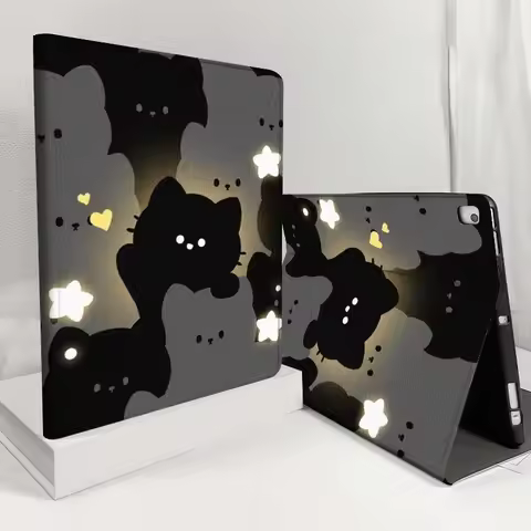 Cartoon Cat Star For Samsung Galaxy Tab S11 S10 S9 S8 S7 S6 A11 A9 A8 A7 10.5 10.4 Lite FE Plus Inch
