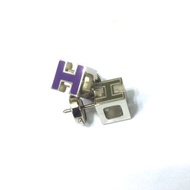 Hermes Cage d’H Earrings Ultraviolet